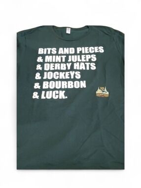 KENTUCKY DERBY Short Sleeve Green Tshirt 145th  Derby‎ Size  Large 100% Cotton